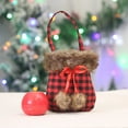 thumbnail image 3 of sruoe Christmas Gift Bag, Christmas Decorate, Holiday Treat Bags, Buffalos Plaid Christmas Gift Bags with Handles Christmas Packaging Box Candy Apples Bags, Portable Storage Bags for Christmas, 3 of 6