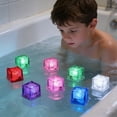 thumbnail image 5 of Bathtub Light Up Cubes, Reusable Light Up Ice Cubes Colorful Quick Flashing Glow in the Dark for Club Bar Christmas Party Bath Wine Wedding Decor Party Bathtub Decoration, 5 of 7