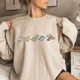 thumbnail image 4 of Sudadera con estampado de dinosaurio, jerséis casuales de cuello redondo y manga larga para otoño e invierno, sudaderas de gran tamaño para mujer, 4 of 5