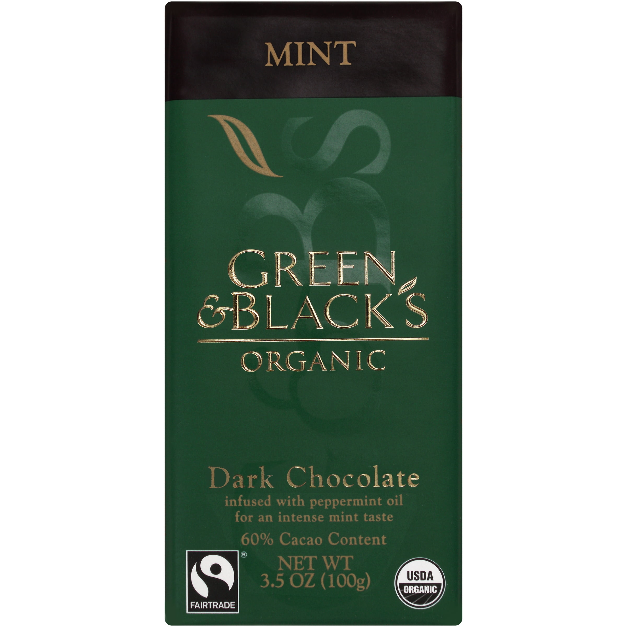 Green And Black s Organic Dark Chocolate Mint 3 5 Oz Walmart Walmart Green And Black s Organic Dark Chocolate Mint 3 5 Oz Walmart Walmart