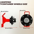 thumbnail image 2 of 2 PCS Shipping Container Wheels Kit - Heavy Duty 6 Lug Container Casters，Industrial Grade Shipping Container Accessories，Movable 20 - 40FT Containers for Farms/Warehousing/Construction, 2 of 6