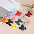 thumbnail image 4 of 24Pcs Mini Grosgrain Ribbon Bow 2" Self Adhesive Flower Bows Orange, 4 of 7