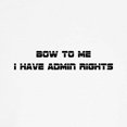 thumbnail image 3 of CafePress - Admin Rights T Shirt - 100% Cotton Ringed T-Shirt, 3 of 4
