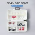 thumbnail image 6 of Huanledash Pill Storage Box Food Grade Compact Size Multi-compartments Good Seal Effect Large Capacity Item Storage Reusable 7 Grids Tablet Pill Storage Organizer Case for Trip, 6 of 7