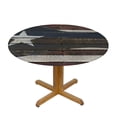 thumbnail image 3 of nygtbtfer Round Fitted Tablecloth with American Flag Patio Table Cover Cloth Round Tablecloth for Party Fits Tables 38-42, 3 of 8
