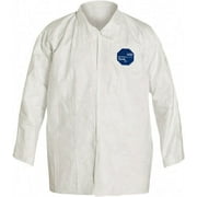 Dupont Disposable Shirt,2XL,Snap,PK50 TY303SWH2X005000