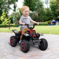 thumbnail image 2 of Qaba 6V Kids ATV Quad, 4 Wheeler Electric Ride on Car w/ Headlights, Black, 2 of 10