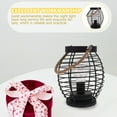 thumbnail image 2 of Modern Metal Table Lamp Battery Operated Cage Basket Style LED Night Light, 2 of 9