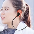 thumbnail image 2 of Auriculares deportivos Bluetooth 4.1 con auriculares inalámbricos Auriculares estéreo con gancho para la oreja, rojo kenally  DZ4190-03B, 2 of 2