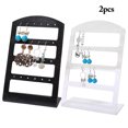 thumbnail image 2 of Earrings Organizers Acrylic Large: 2PCS Earrings Holders Jewelry Display Stands, 2 of 10