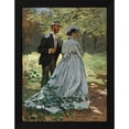 thumbnail image 2 of Monet, Claude 19x24 Black Modern Framed Museum Art Print Titled - Bazille and Camille, 2 of 6