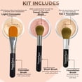 thumbnail image 2 of TRIO WITH BRUSHES (FAIR 2) Full Size Kit Mineral Makeup Brush Set Foundation Concealer Blush Bare Face Sheer Powder Cover, 2 of 5