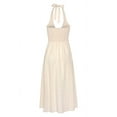 thumbnail image 5 of LASCANA Women's Flowy Halter Neck Dress Smocking, 5 of 6