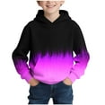thumbnail image 2 of NAISIBABY Boys Graphic Hoodies, Fashion Long Sleeve Pullover Kids Casual Hooded Sweatshirt Purple 5T, 2 of 7