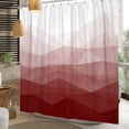 thumbnail image 6 of Tchckioa Red Gradient Waterproof Shower Curtain,36x72 Inch Hooks Bath Curtain for Bathroom Decor, 6 of 6