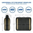 thumbnail image 5 of Skechers Sport Leather Car Seat Cover – Front Seat Premium Comfort, Breathable Design, Universal Fit for Cars, SUVs, and Trucks - Beige, 5 of 9
