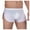 White, variant on ZhiZhuang Summer Clearance Sale! Men's Ice Silk Boxer Briefs Soft Comfort Pj Bottoms Extreme Mesh Breathable Trunks Underpants with Large Split Sides