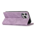 thumbnail image 5 of Allytech Magnetic Case for iPhone 15 Pro, [3 Card Slots] [1 Cash Slots] Slim PU Leather Shockproof Camera Lens Protection Kickstand Magnetic Closure Luxury Case for Women Men - Purple, 5 of 7