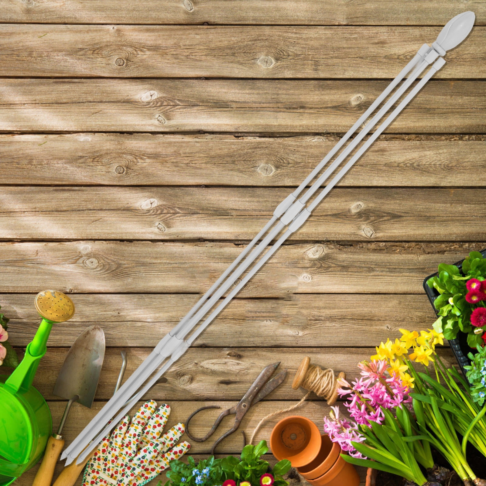 Mobestech Outdoor Plant Trellis White Garden Climbing Support for Vines and Flower Decoration