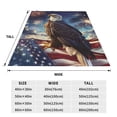 thumbnail image 3 of Fotbe Night Sky Bald Eagle Manta de Franela Acolchonada con Estampado, Súper Suave y Esponjosa, Extra Grande para Sofá, Cama, Uso Todo el Año-80"x60", 3 of 7