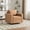Amber, variant on Leumius Swivel Armchair with Hidden Storage,33.6''W Upholstered 360° Accent Chairs with Pillow,Square Club Chair Single Sofa for Living Room,Gray