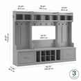 thumbnail image 2 of Woodland Full Entryway Storage Set w/ Drawers in Cape Cod Gray - Engineered Wood, 2 of 10