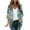 Blue#01, variant on FAFWYP Women's Floral Print Boho Chiffon Cardigan 3/4 Sleeve Open Front Lightweight Draped Kimono Cardigan Summer Beach Cover Up Casual Blouse Tops
