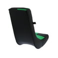 thumbnail image 4 of The Crew Furniture Classic Video Rocker Floor Gaming Chair, PU Faux Leather Black/Green, 4 of 6