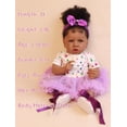 thumbnail image 4 of HOOMAI Lifelike Reborn Baby Dolls with Soft Body African American Realistic Girl Doll 22.8 Inch Best Birthday Gift Set, 4 of 5