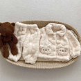 thumbnail image 2 of Gpaecead Baby Teddy Bear Pajamas Set For Boys Girls Warm Plush Long Sleeve Jacket With Plush Pants Home Suit Set Beige, 2 of 4