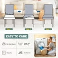 thumbnail image 5 of Dining Chair Covers Set of 4, Stretch Dining Room Cushion Cover Non-Slip Elastic Protectors for Wedding Kitchen Party Hotel, 5 of 6