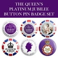 thumbnail image 3 of 5pcs Queen's Platinum Jubilee - Queen Elizabeth II 1.7" Bestseller Button Pin Badge, 3 of 3
