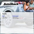 thumbnail image 2 of AutoShack Front Vented Drilled & Slotted Coated Brake Rotors Silver Matte Finish + Premium Ceramic Pads + Hub Bearing Assembly 8-PC Brake Kit Replacement for 2009 Audi A3 TurboGuard 11.33" (287.8 mm), 2 of 4