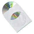 thumbnail image 2 of CD/DVD Sleeves, 1 Disc Capacity, Clear/White, 50/Box | Bundle of 10, 2 of 2