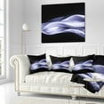 thumbnail image 3 of Designart Fractal Lines Purple in Black - Abstract Throw Pillow - 18x18, 3 of 5