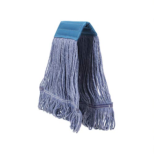 Mop Head Replacement Commercial Heavy Duty String Blue Wet Mop Heads for 3 Typs Commercial Mop Handle 2,Large