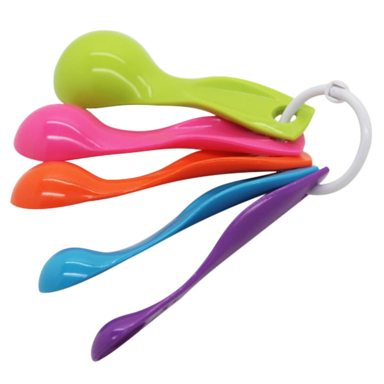 5-piece Set Plastic Measuring Spoons Contains Teaspoons
