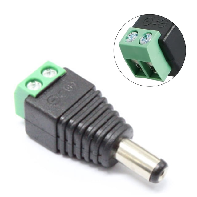 Material auxiliar eléctrico, 10 piezas, conector de alimentación de CC, adaptador de conector de alimentación de CC, el mejor de su clase