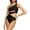 Black, variant on Ramy Brook womens  Kezia One-Piece, xs, Black