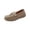 Khaki, variant on Willtoo Womens Wide Toe Loafers Slip On Comfort Platform Walking Shoes Casual Non Slip Flat Loafers for Daily Work Wear
