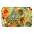 thumbnail image 1 of Carolines Treasures 8969DDM Abstract Flowers Teal & Orange Dish Drying Mat, 1 of 4