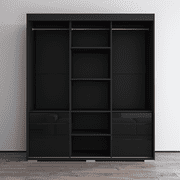 Monaco 3 Door Modern 71 Wardrobe with Mirror