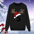thumbnail image 3 of DuoJiaJ Sweat à Capuche Velouté à Manches Longues et Col Rond Imprimé Lettre de Noël 2 (Enfants), 3 of 5