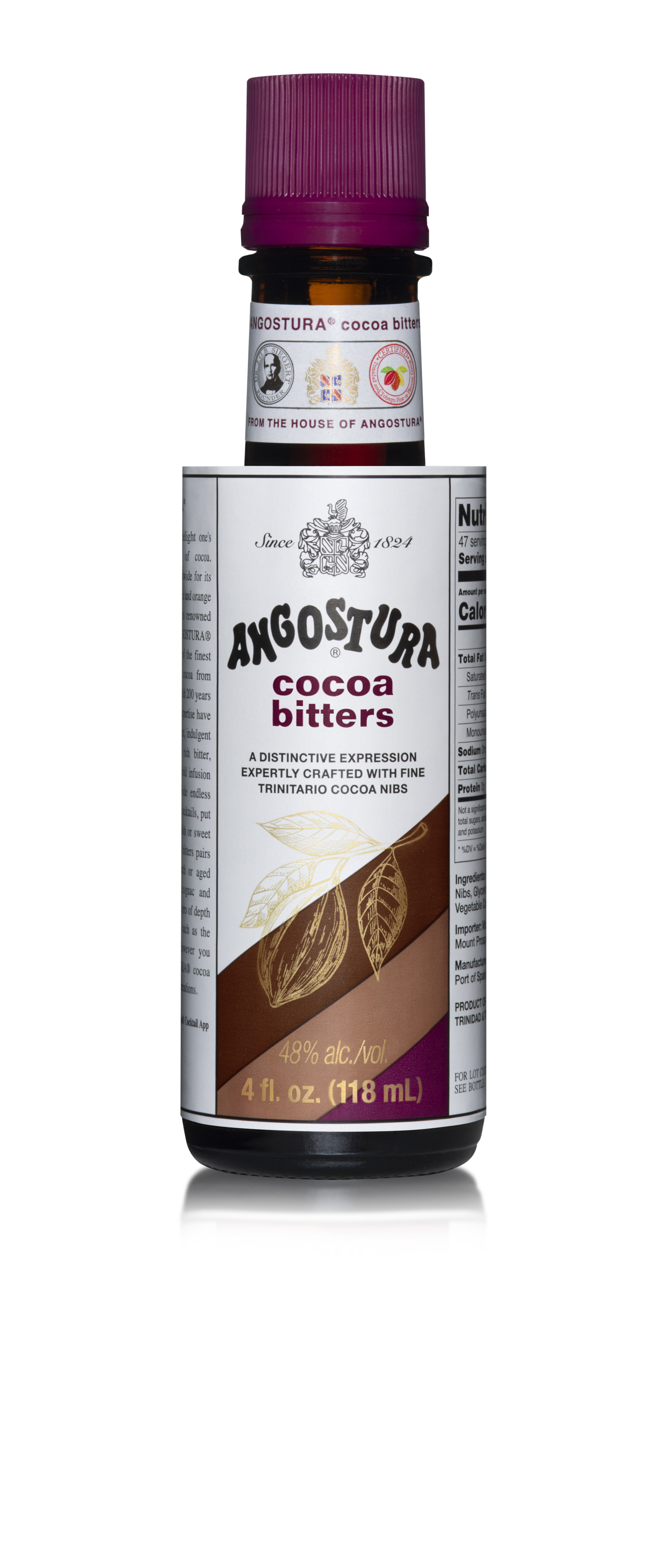 Angostura Cocoa Bitters 48 Alcohol, 4 Fl Oz