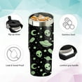 thumbnail image 3 of 30oz Alien Tumbler with Handle and Flip Straw, Ufo Lover Stainless Steel Insulated Cup, Travel Coffee Mug Water Bottle, Birthday Mothers Day Chritmas Gifts for Women Men, 3 of 6