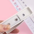 thumbnail image 3 of TACYKIBD Single Hole Puncher Handheld 1/4 Inches Hole Punch, 20 Sheet Paper Punch Capacity Metal Hole Puncher with Skid-Resistant Base for Paper, Chipboard, Art Project, Ivory White, 3 of 14