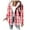 Red-D, variant on Fashion Flannel Plaid Jackets for Womens Oversize Plaid Printe Long-sleeved Long-sleeved Hooded Casual Coat