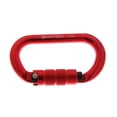thumbnail image 2 of Mosquetón de bloqueo automático Sunnimix de aluminio de 25KN ovalado para escalada al aire libre rojo, 2 of 8