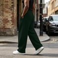 thumbnail image 4 of Men's Baggy Sweatpants Fleece Wide Leg Lounge Sweat Pants Drawstring Waist Jogging Pants with Pockets, 2XL, 4 of 7