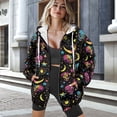 thumbnail image 2 of Yuyamidu Skull Hoodie Sweat Shirts for Womens Hoodies Zip Up Hoodie Women Oversized Sweatshirts Plus Size Zip Up Jacket Womens Zipper Sweatshirt 4XL, 2 of 8